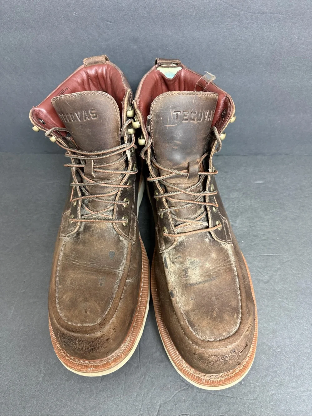 Tecovas Mens 10.5 EE LongHaul Waterproof Moc Composite Toe Boots Espresso $250